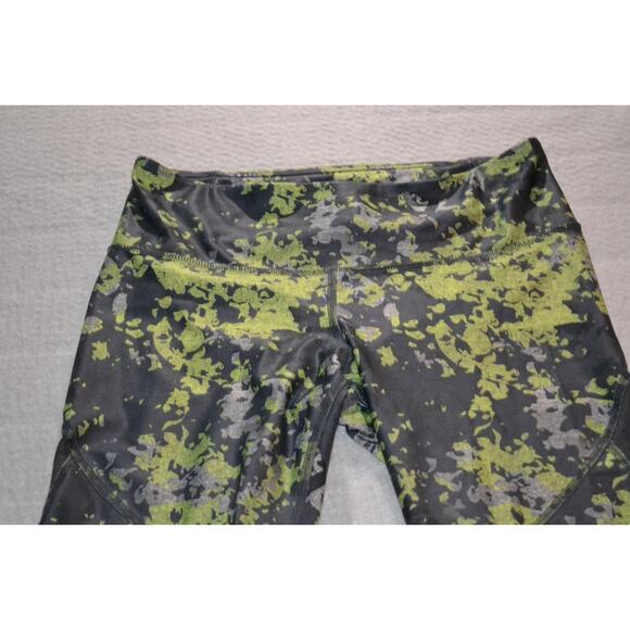 38555 Under Armour Gym Pants Active Neon Green Size Large Compression Fit Womens - Picture 4 of 6